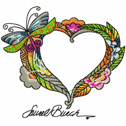 Butterfly Embroidery Design 10